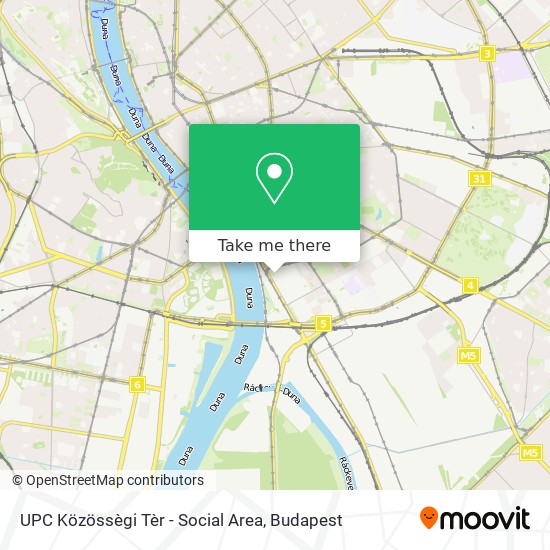 UPC Közössègi Tèr - Social Area map