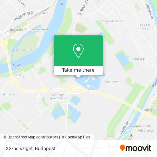 XX-as sziget map
