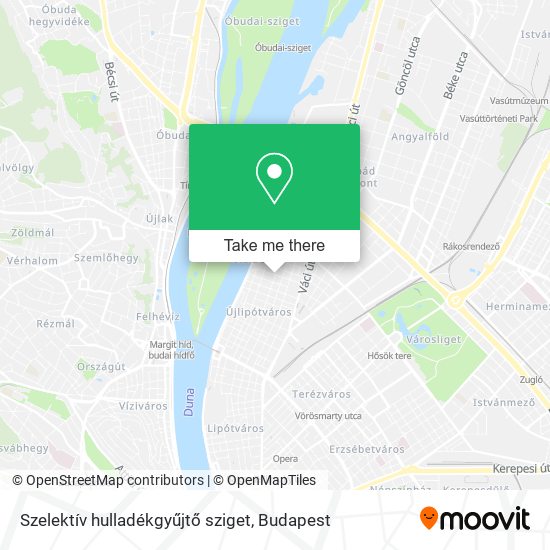 Szelektív hulladékgyűjtő sziget map