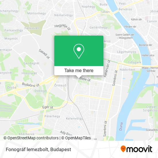 Fonográf lemezbolt map