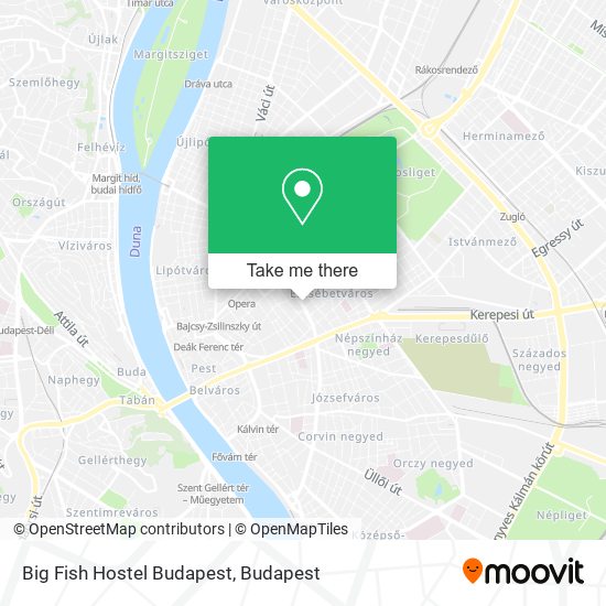 Big Fish Hostel Budapest map