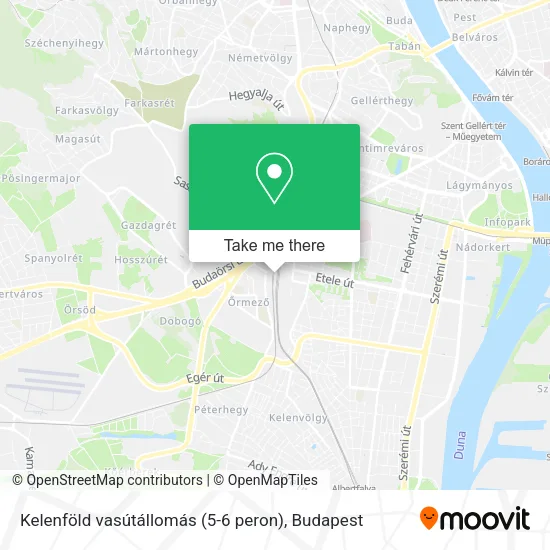 Kelenföld vasútállomás (5-6 peron) map