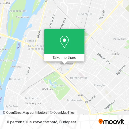 10 percen túl is zárva tartható map