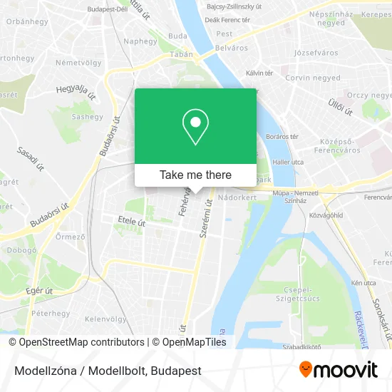 Modellzóna / Modellbolt map