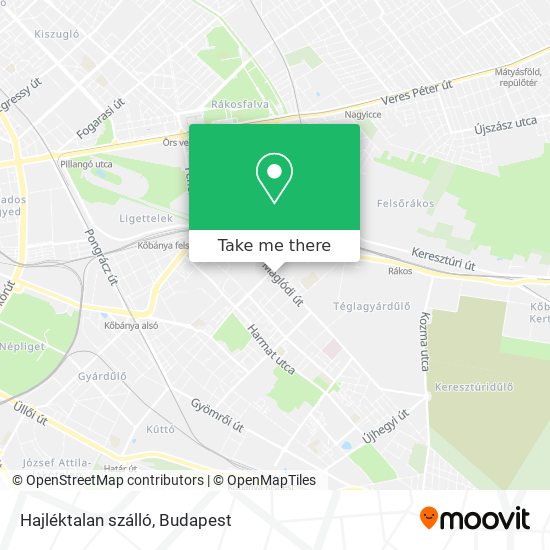 Hajléktalan szálló map