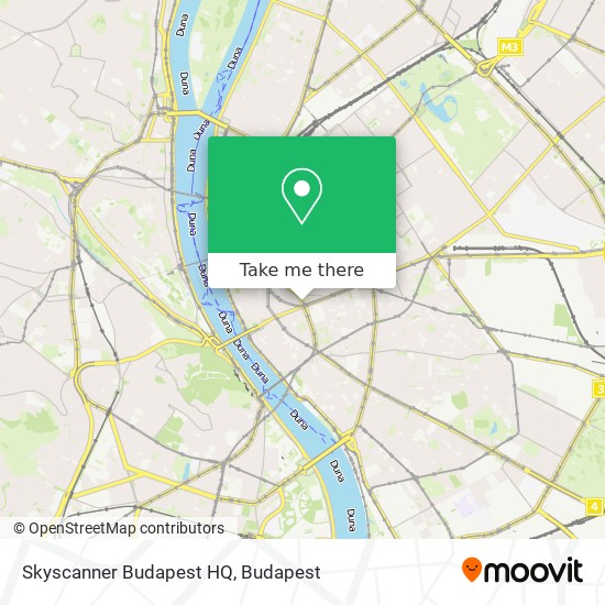 Skyscanner Budapest HQ map