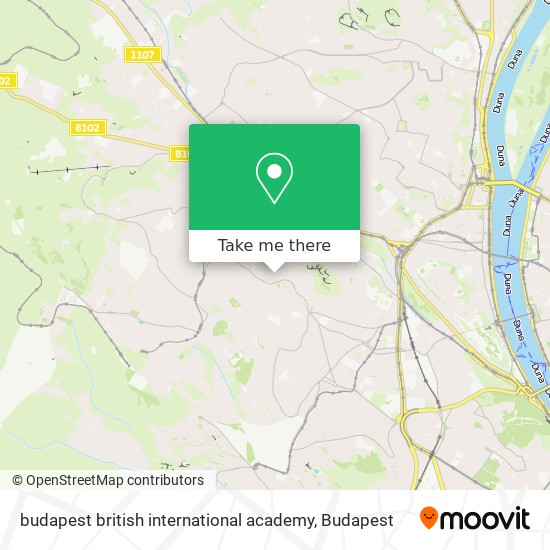 budapest british international academy map