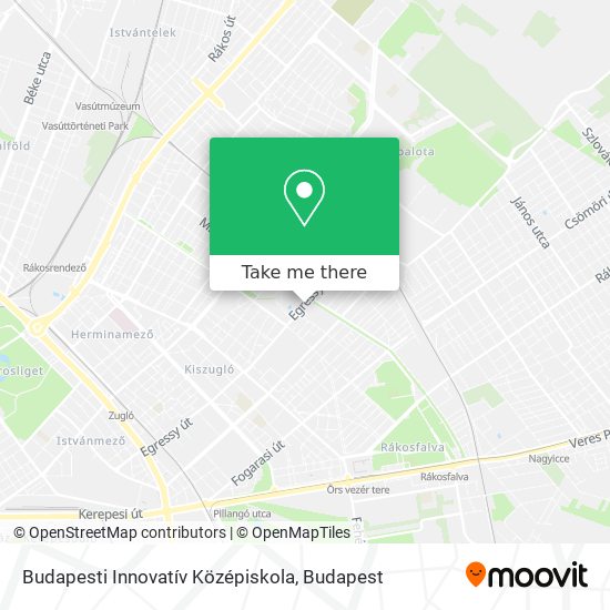 Budapesti Innovatív Középiskola map