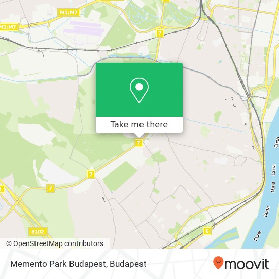 Memento Park Budapest map