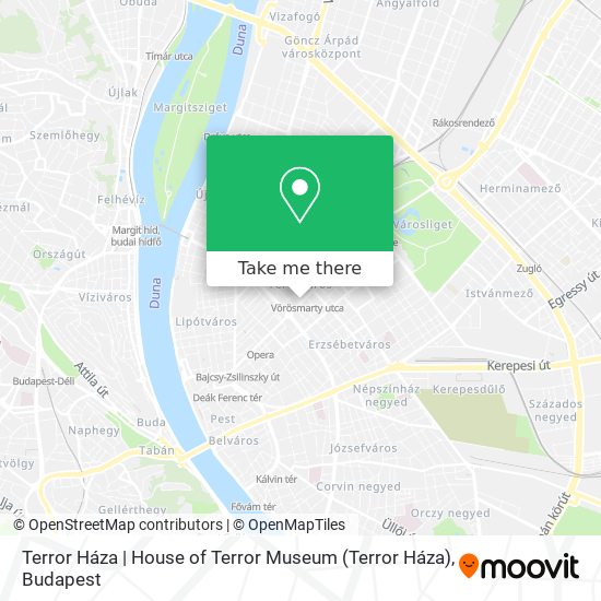 Terror Háza | House of Terror Museum map