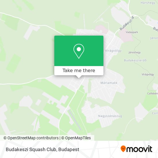 Budakeszi Squash Club map