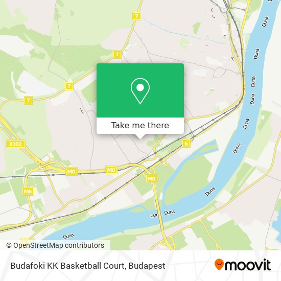 Budafoki KK Basketball Court map