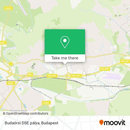 Budaörsi DSE pálya map