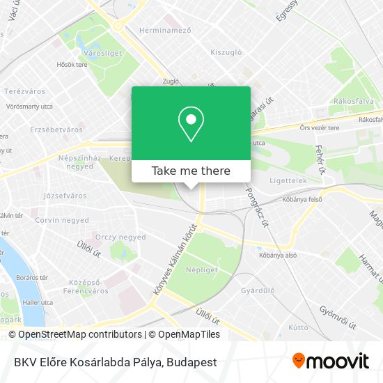 BKV Előre Kosárlabda Pálya map