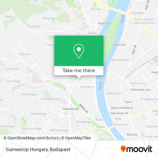 Gamestop Hungary map