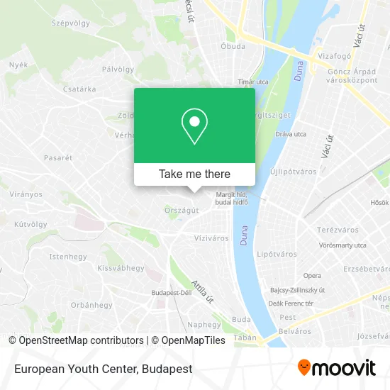 European Youth Center map