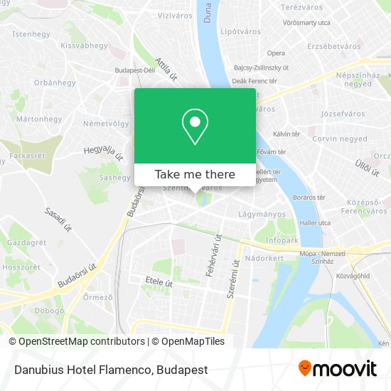 Danubius Hotel Flamenco map