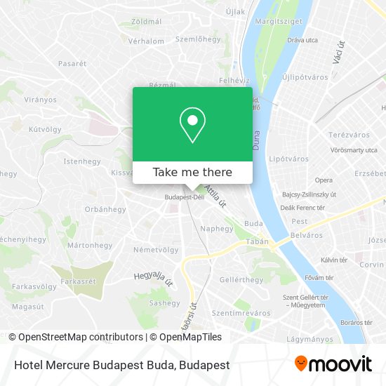 Hotel Mercure Budapest Buda map
