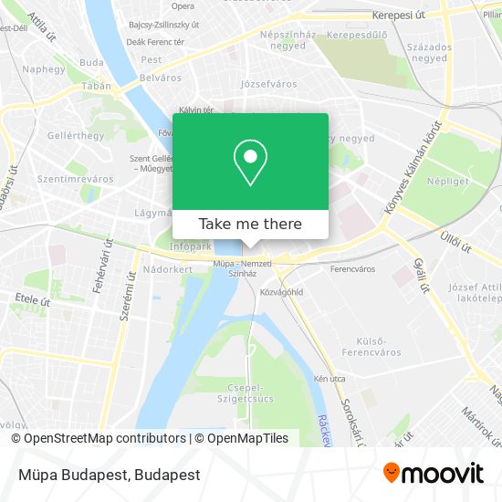 Müpa Budapest map