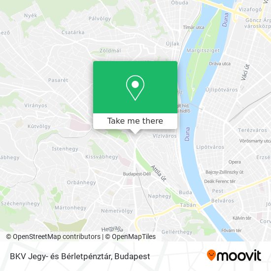 BKV Jegy- és Bérletpénztár map