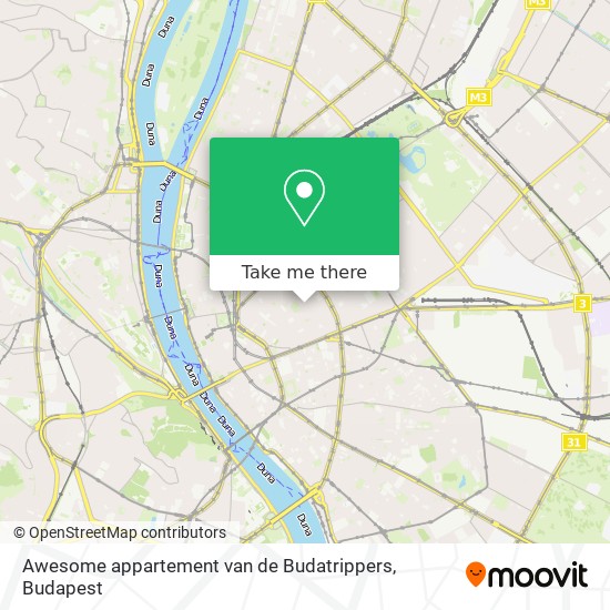 Awesome appartement van de Budatrippers map