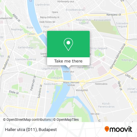 Haller utca (D11) map