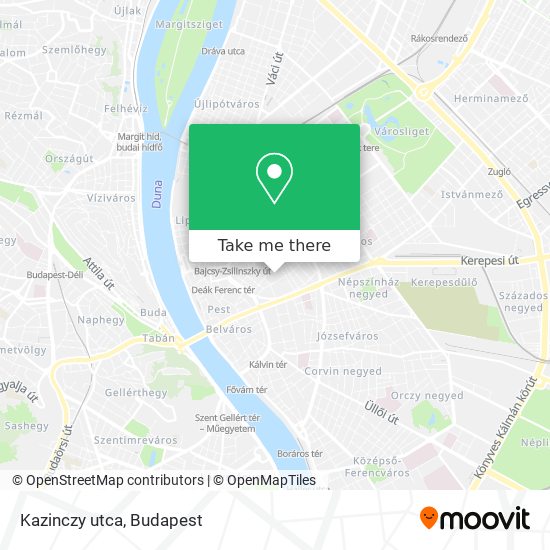 Kazinczy utca map