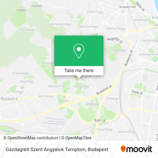 Gazdagréti Szent Angyalok Templom map