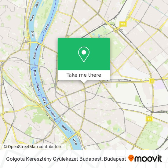 Golgota Keresztény Gyülekezet Budapest map