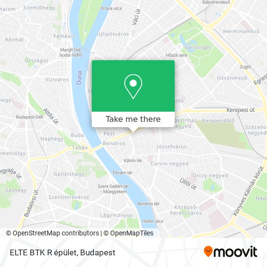 ELTE BTK R épület map