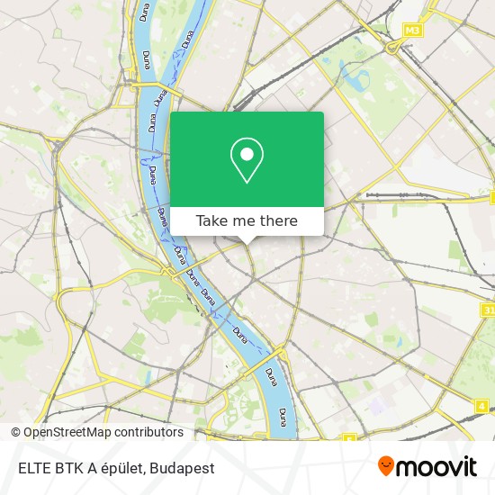 ELTE BTK A épület map