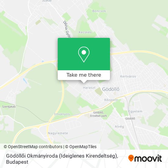 Gödöllői Okmányiroda (Ideiglenes Kirendeltség) map