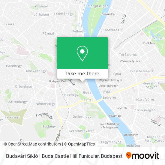 Budavári Sikló | Buda Castle Hill Funicular map