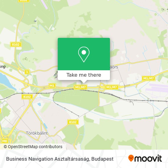 Business Navigation Asztaltársaság map