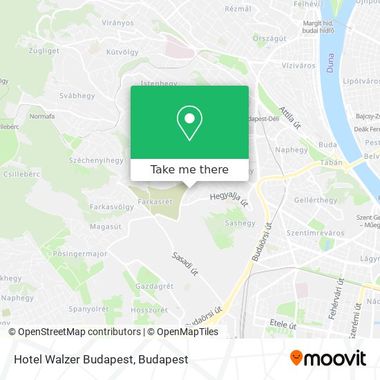 Hotel Walzer Budapest map