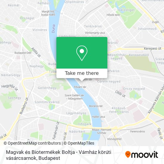 Magvak és Biotermékek Boltja - Vámház körúti vásárcsarnok map