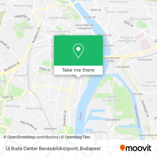 Új Buda Center Bevásárlóközpont map