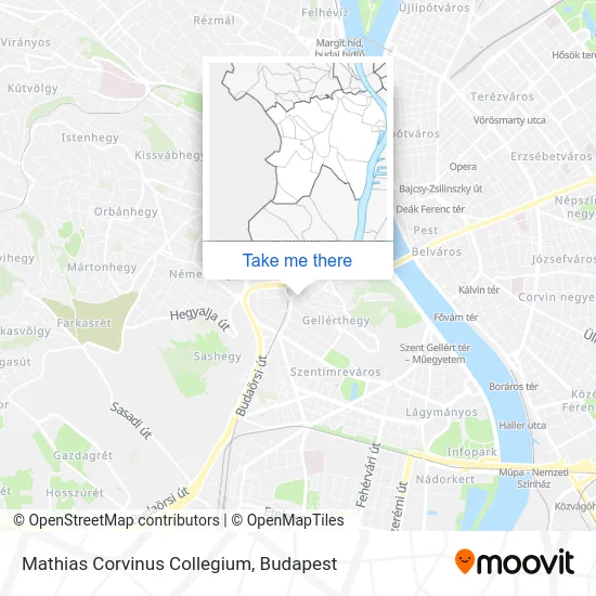 Mathias Corvinus Collegium map