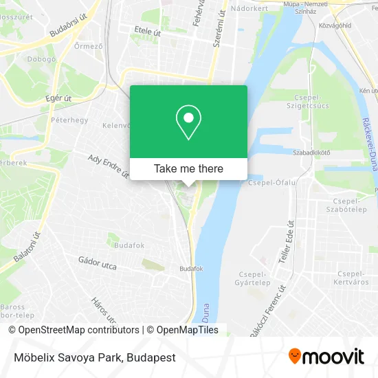 Möbelix Savoya Park map