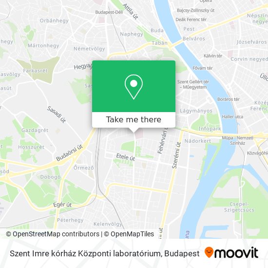 Szent Imre kórház Központi laboratórium map