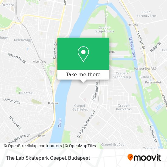 The Lab Skatepark Csepel map