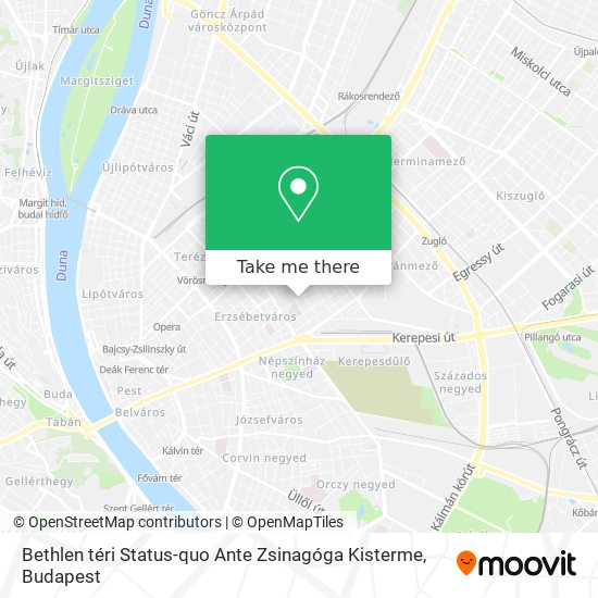 Bethlen téri Status-quo Ante Zsinagóga Kisterme map