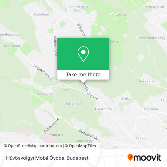 Hűvösvölgyi Mobil Óvoda map