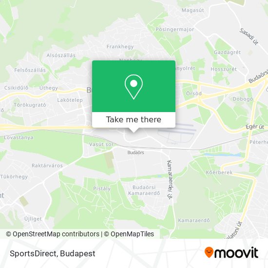 SportsDirect map