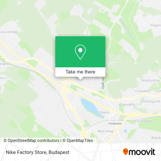 Nike Factory Store map