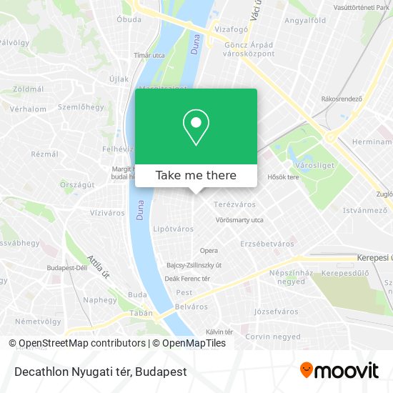 Decathlon Nyugati tér map