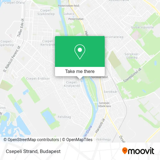 Csepeli Strand map