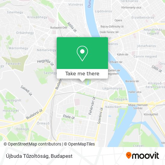 Újbuda Tűzoltóság map