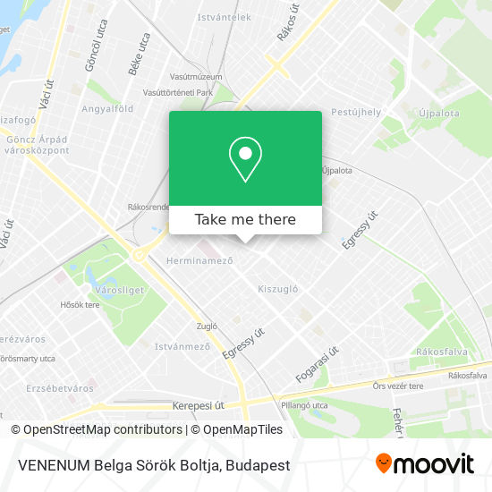 VENENUM Belga Sörök Boltja map
