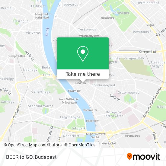 BEER to GO map